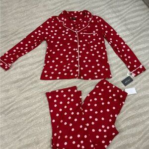Kate Spade Red And White Polk A Dot Size M Pajamas